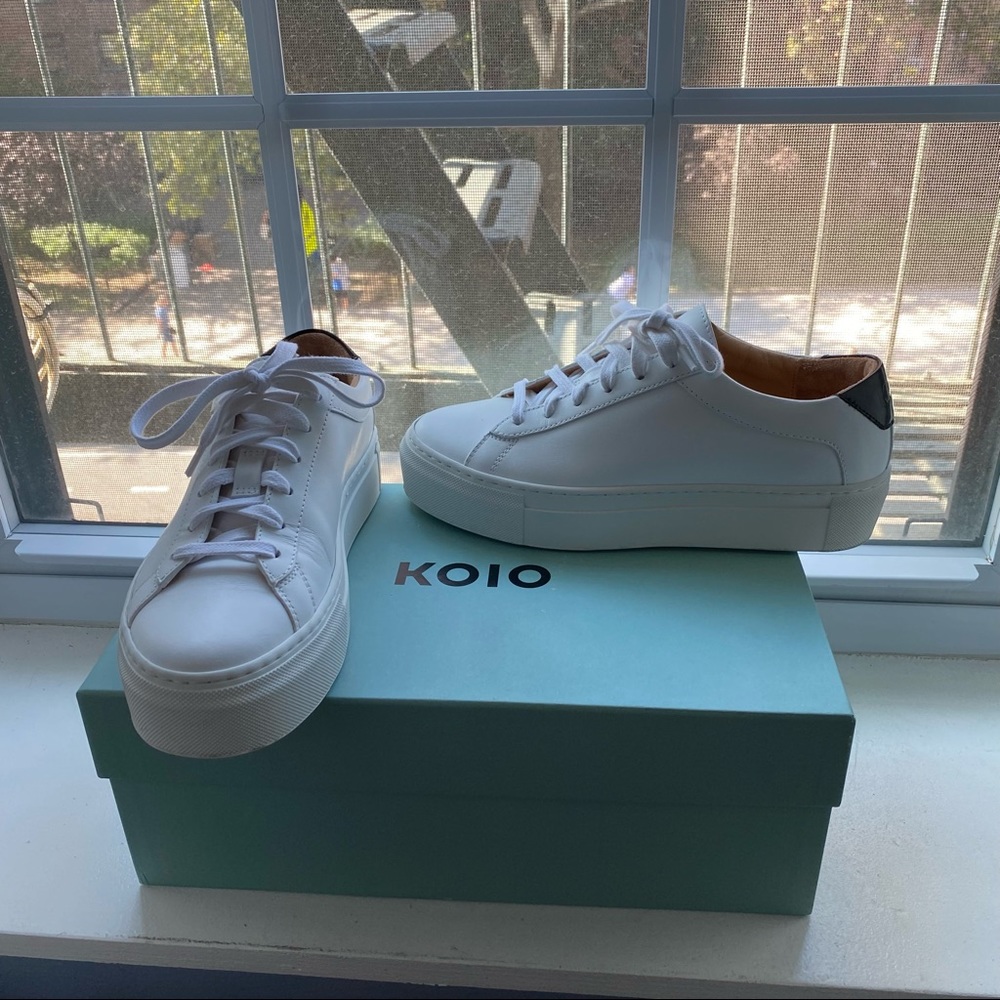 Koio Platform Bianco Sneakers